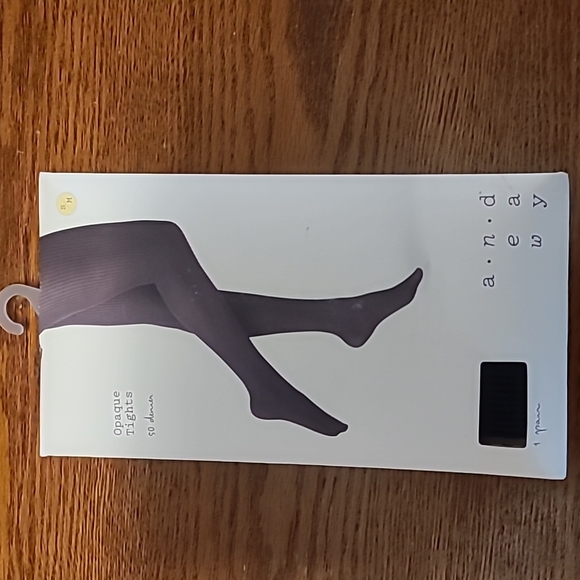 Navy opaque tights S/M - NEW w/ tags - Picture 1 of 3